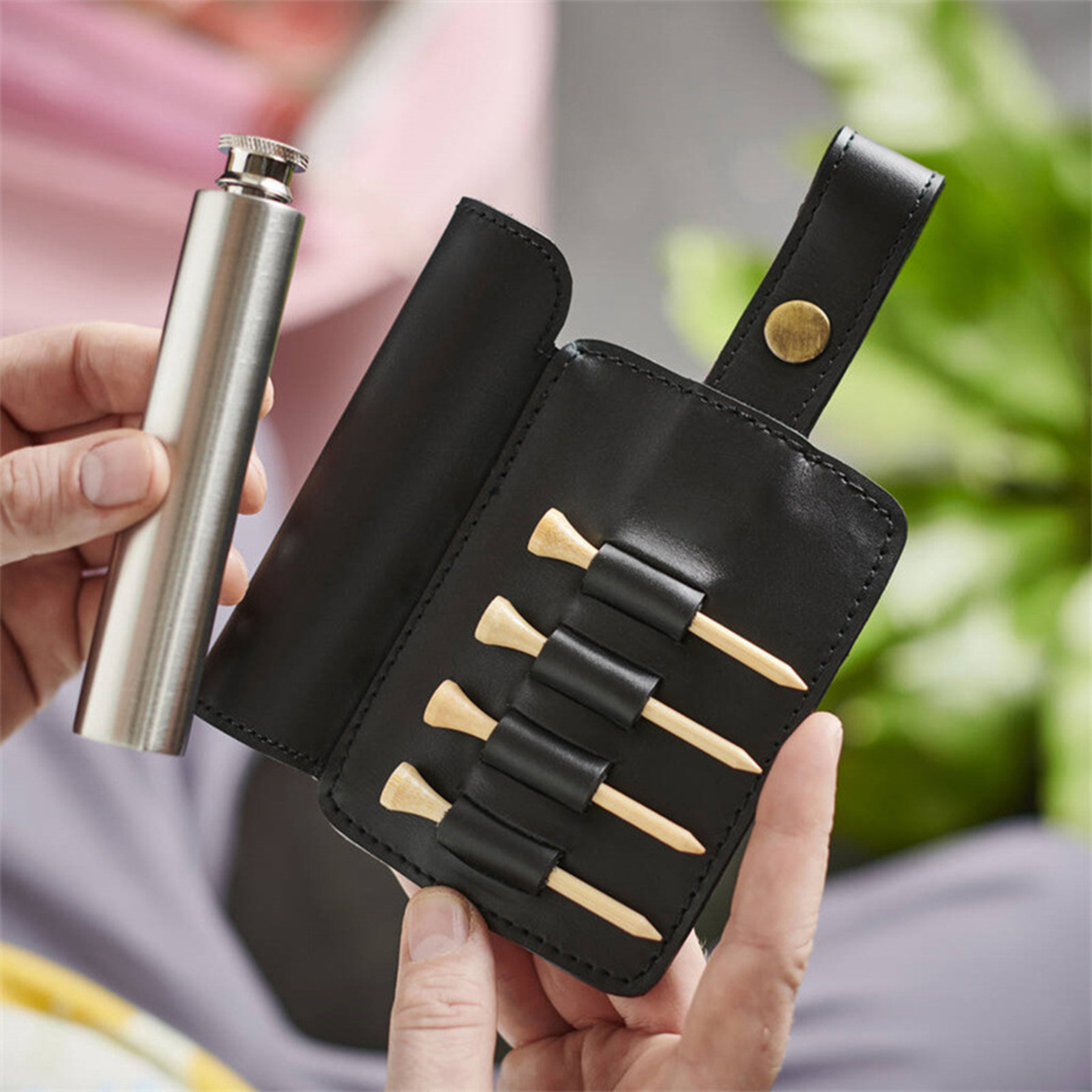 Leather Golf Tees Holder 1