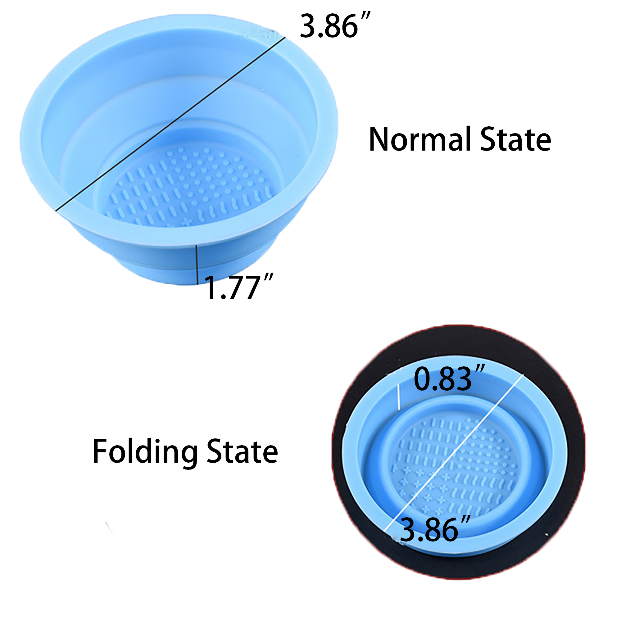 Travel Foldable Silicone Color Cup Pet Drinking Cup 4