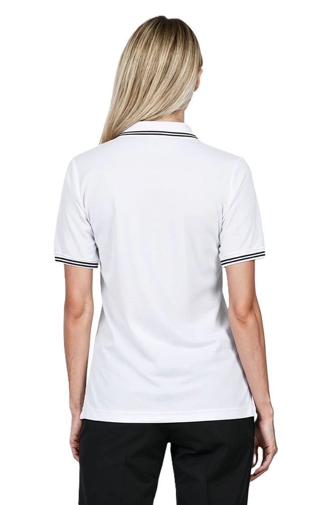 Ladies' Superblend Tipped Pique Polo 50
