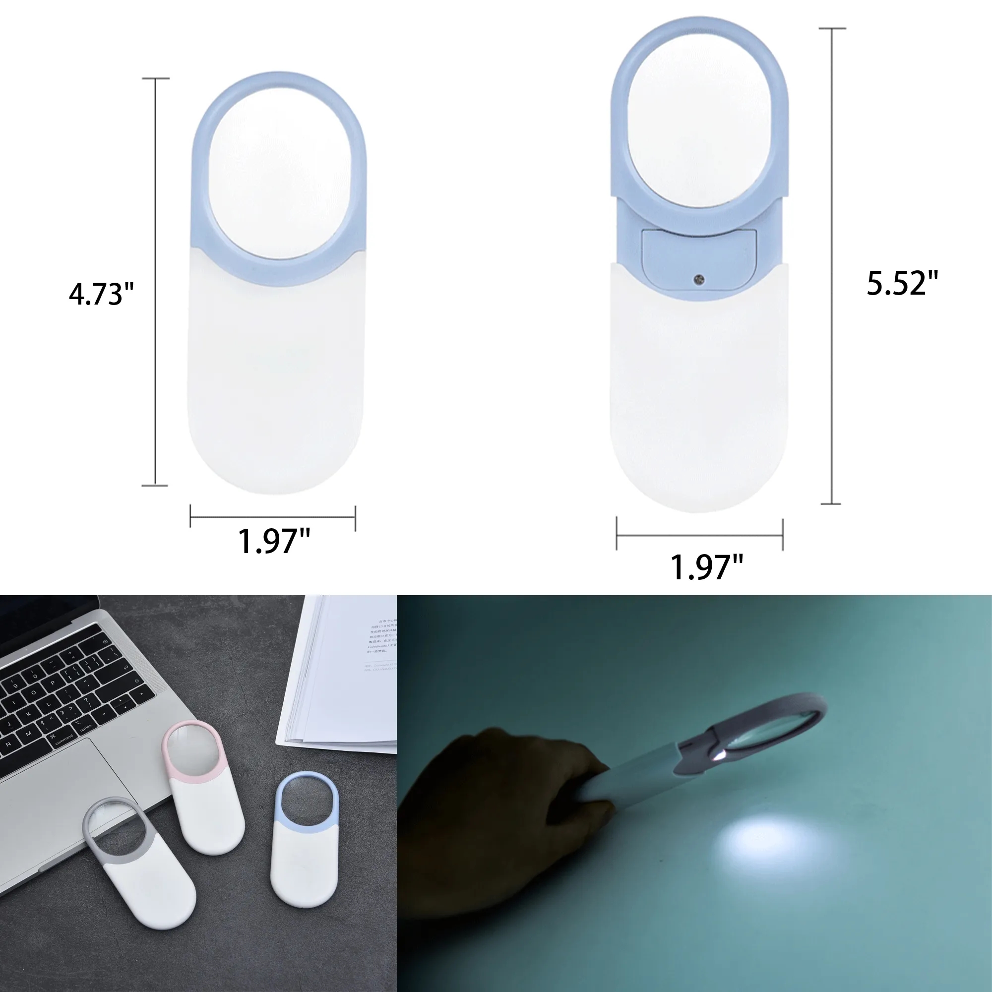 10X LED Lighted Handheld Magnifier 2