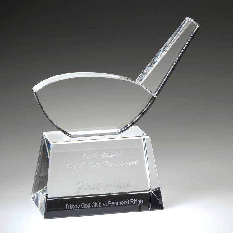 6" Crystal Award-Golf Driver Award_D238CA 4