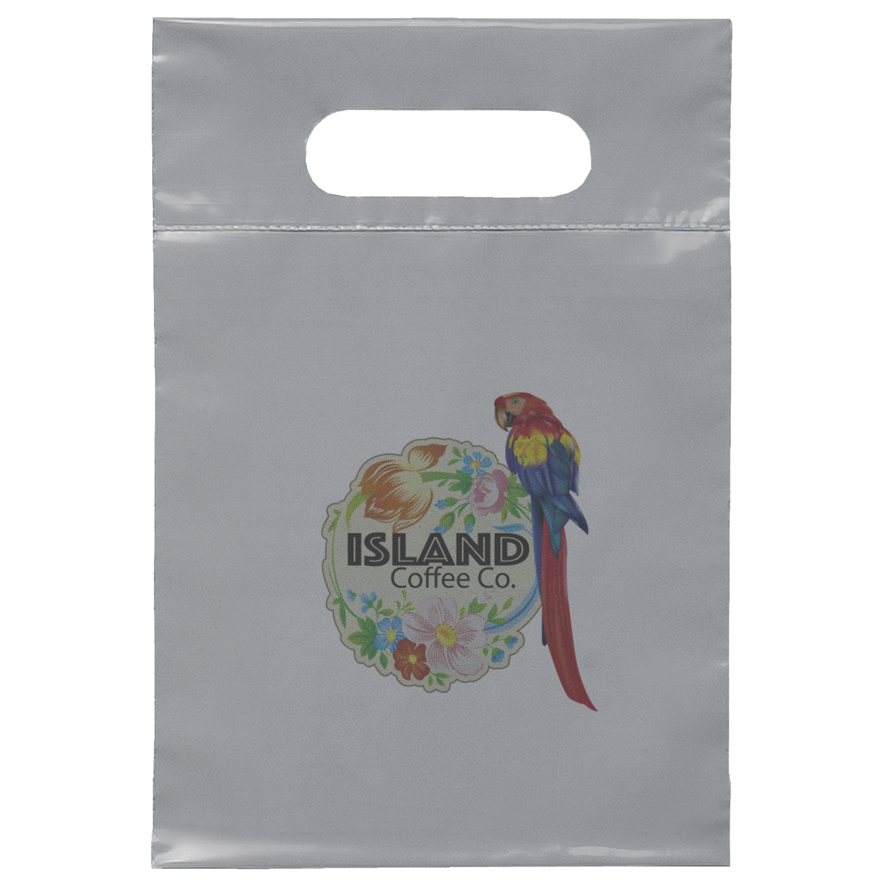 Die Cut Handle Bag - 7W x 10 1/2H - Dynamic Color 13