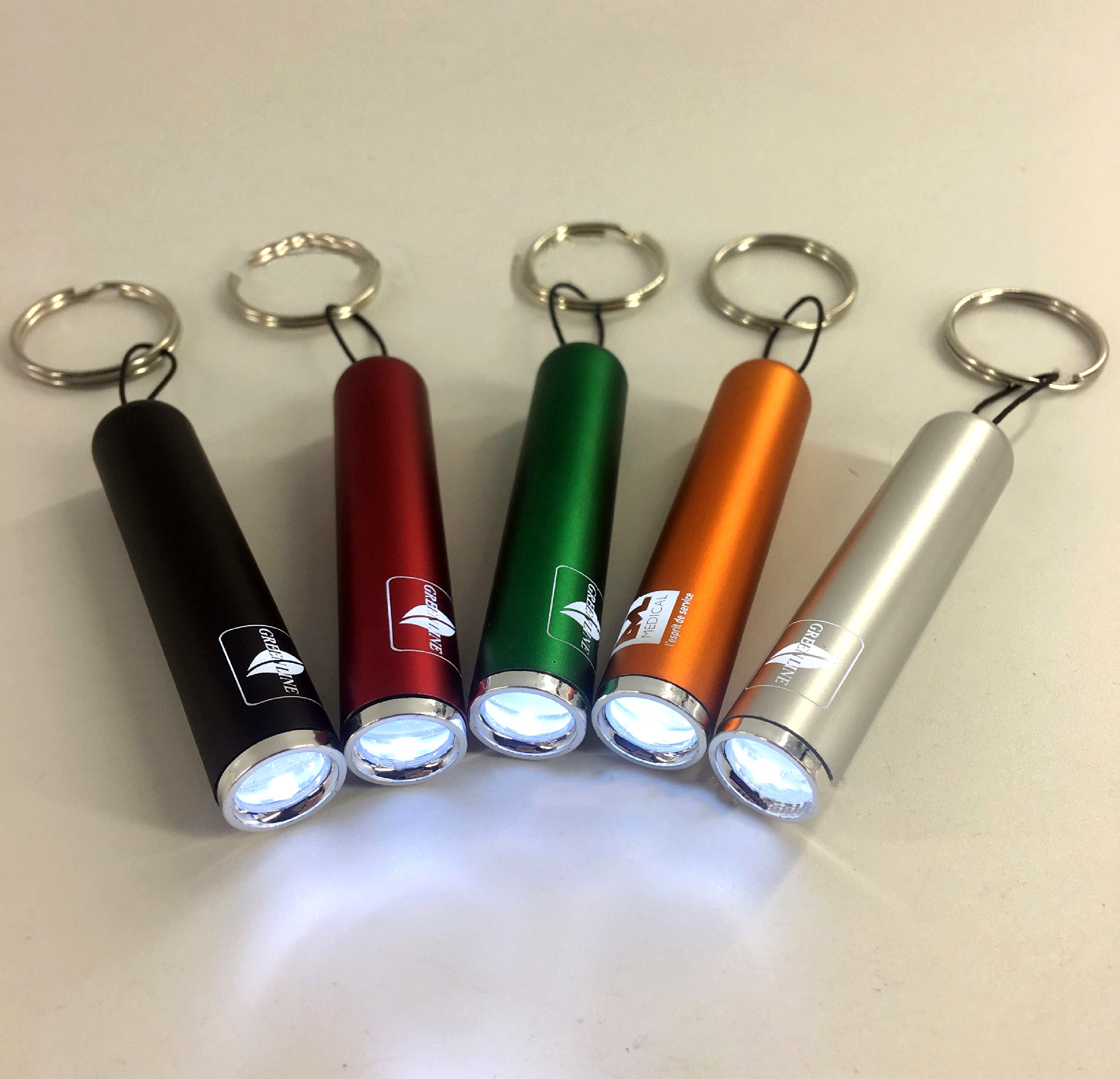 Flashlight with logo light up 3