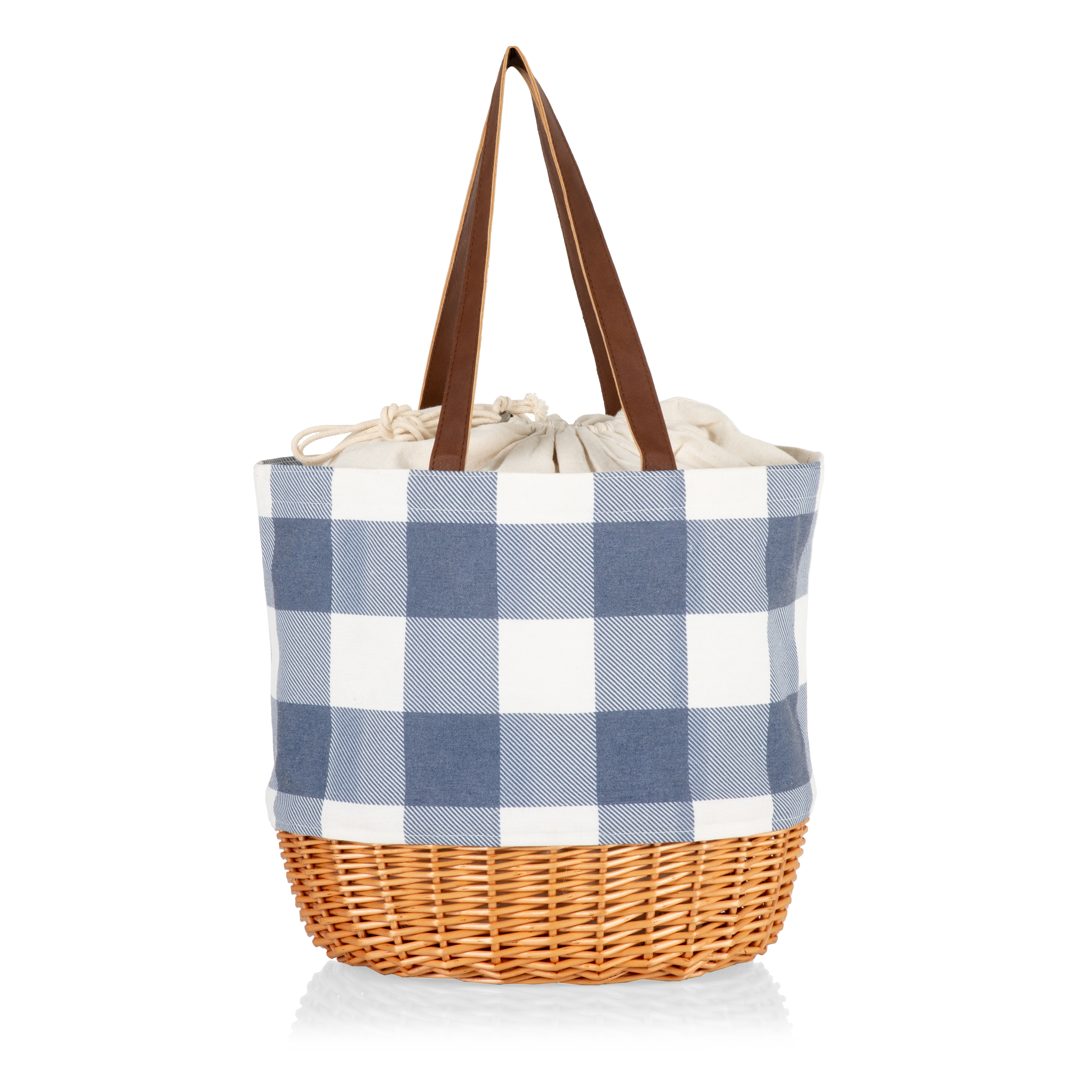 Coronado Canvas and Willow Basket Tote 6