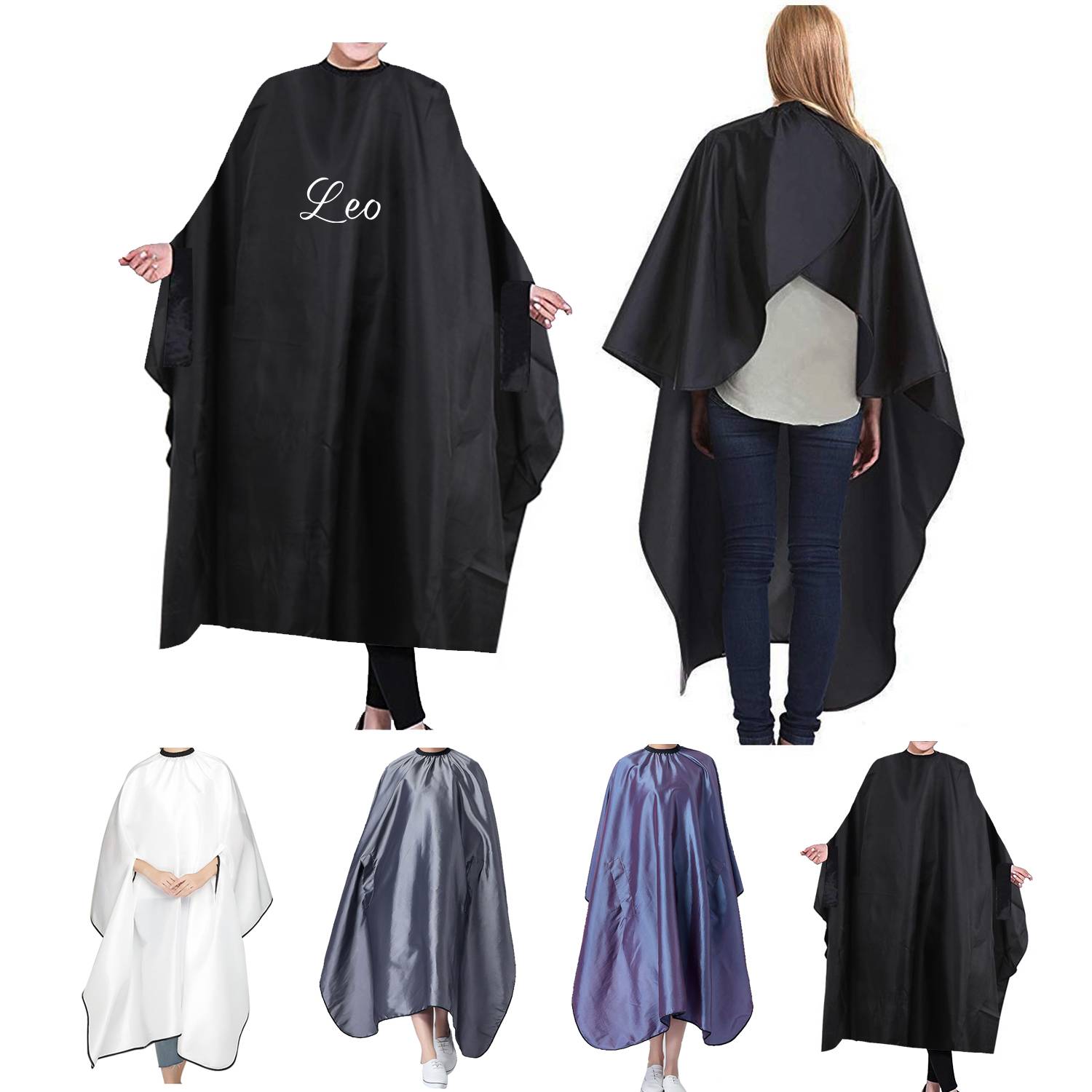Hair Salon Nylon Cape with Snap Closure 3