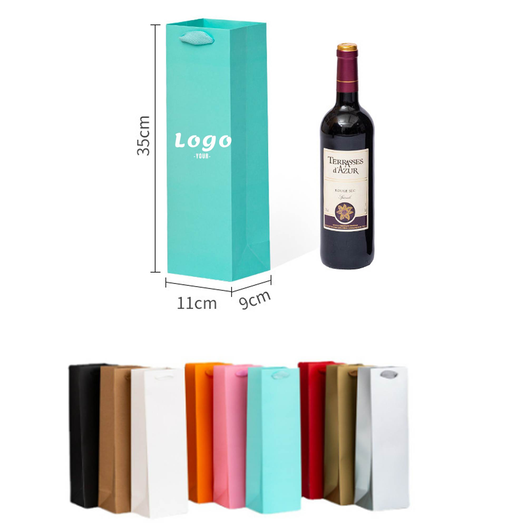 Colorful Wine Gift Bags 2