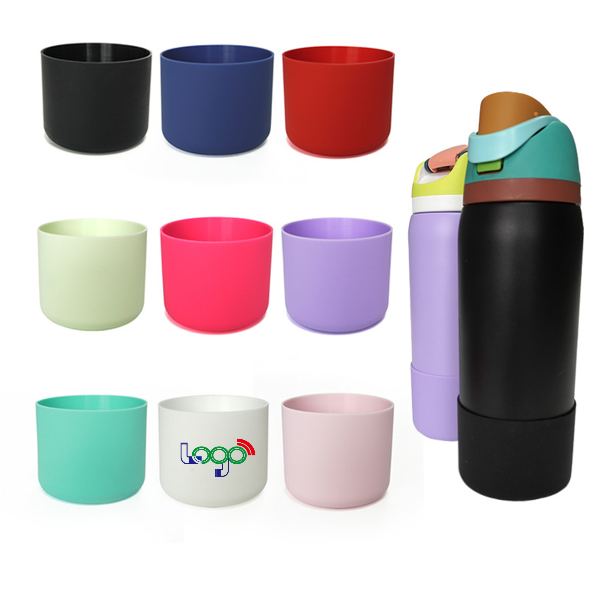 Silicone Sleeve for 32oz Water Bottle - Non-Slip Grip 3