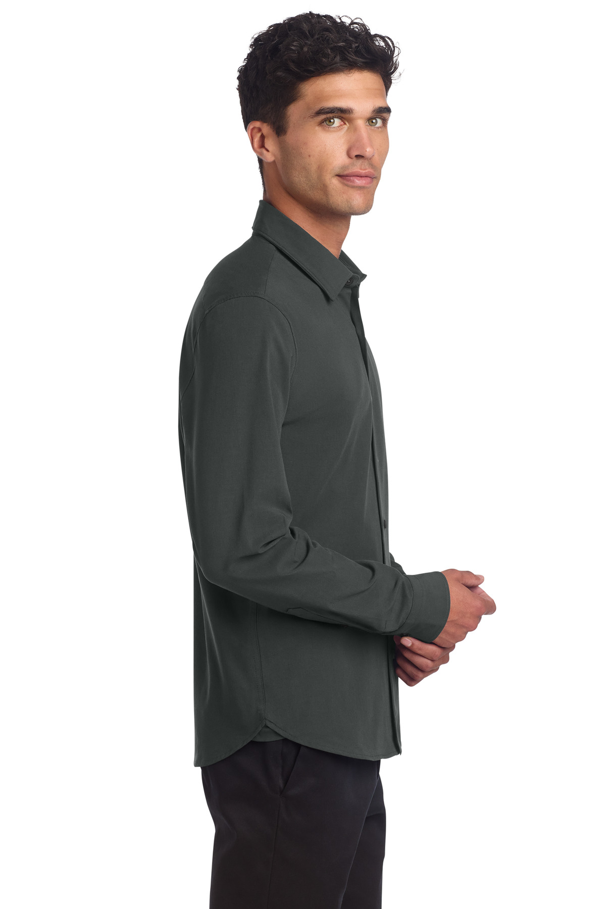 Mercer+Mettle Long Sleeve Stretch Woven Shirt MM2000 32