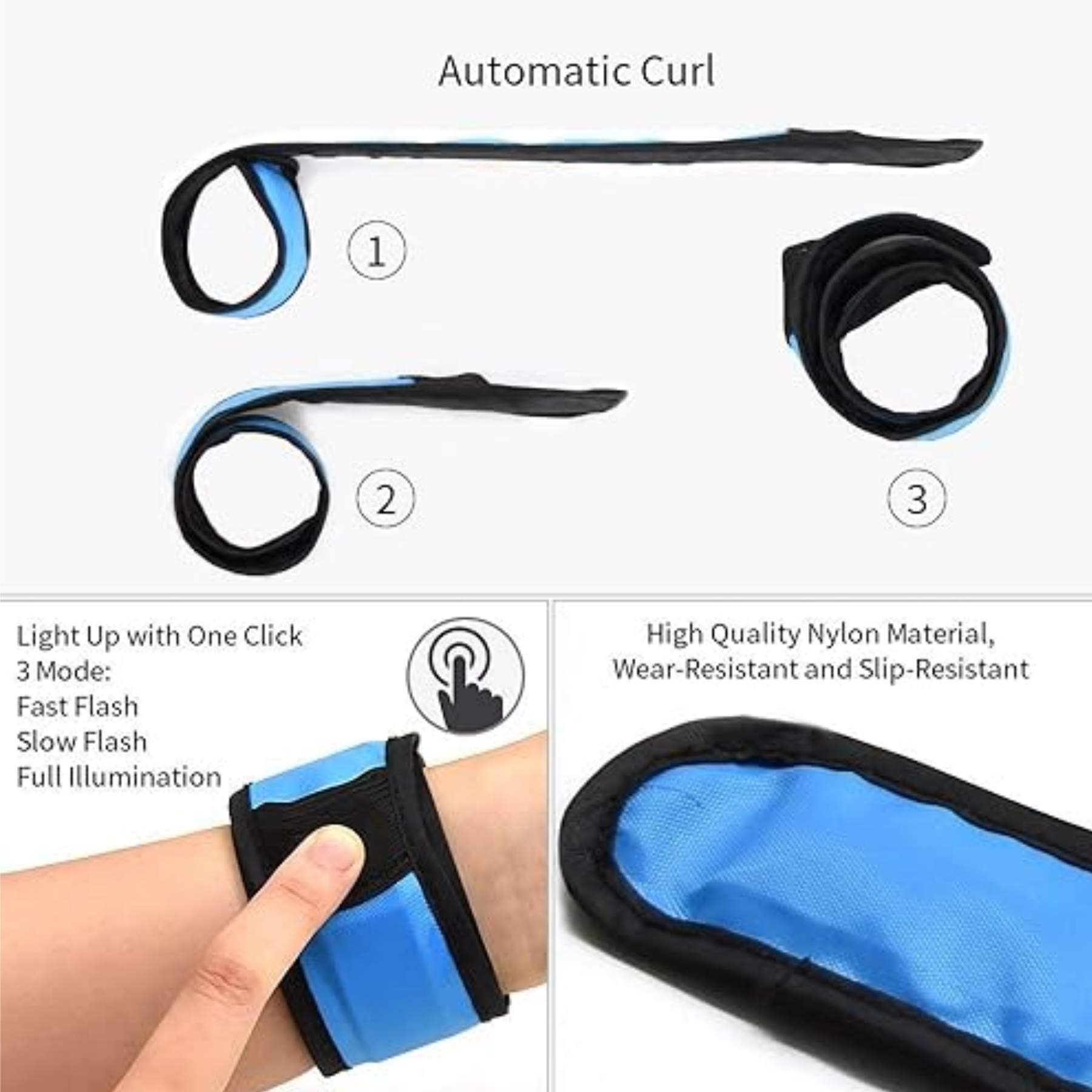 Reflective Safety Slap Bracelet 2