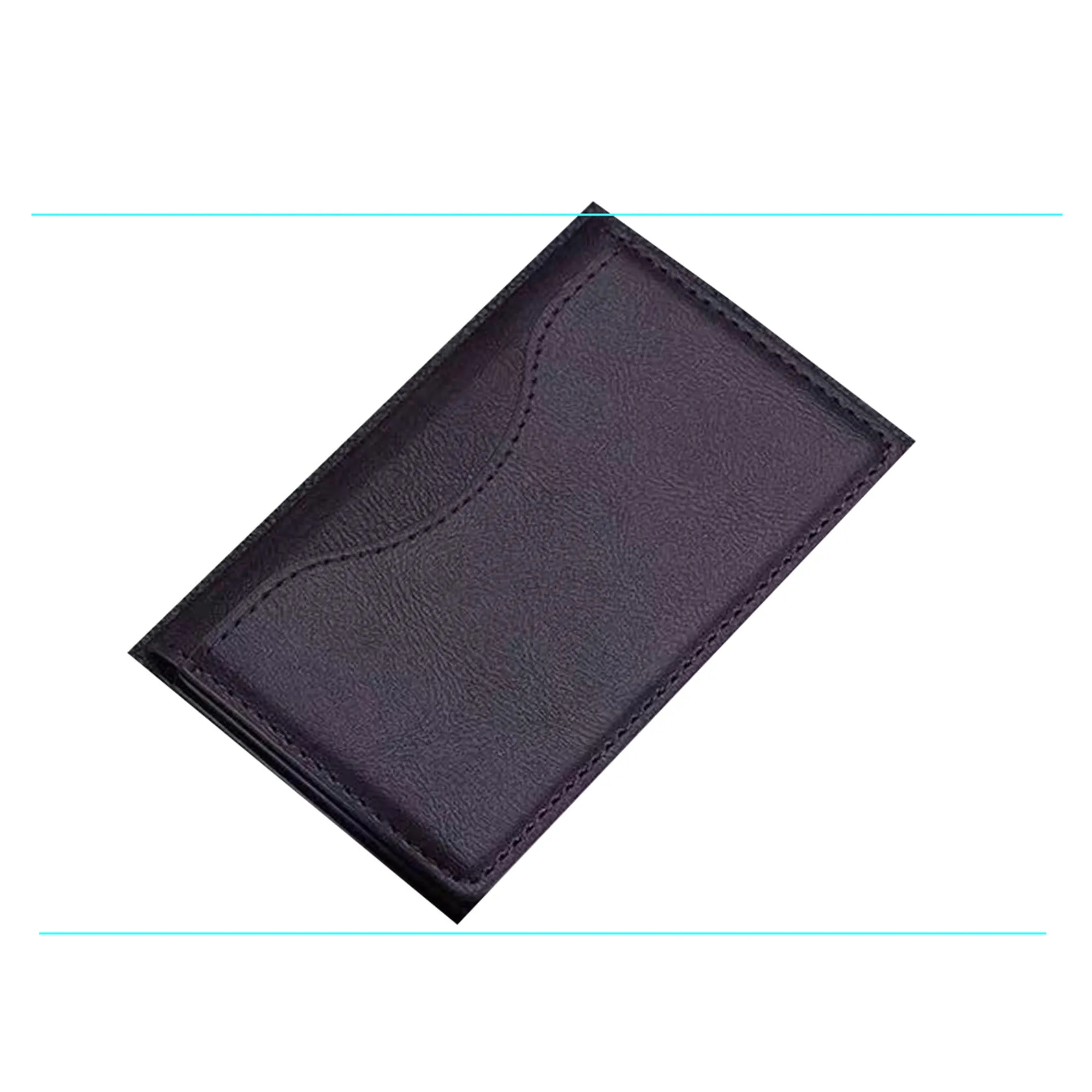 Triple Fold Magnetic Leather Card Holder 5