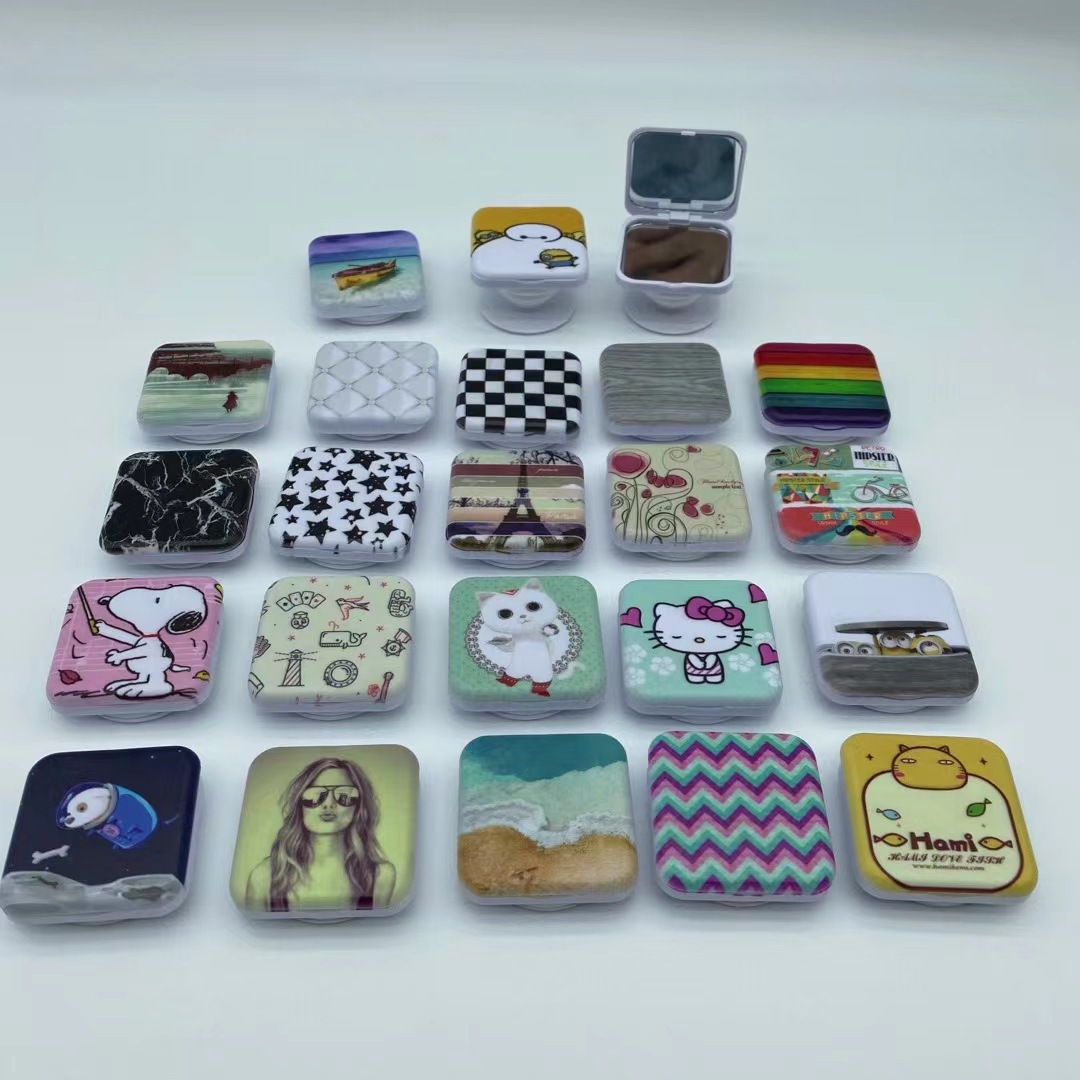 Expandable Collapsible Mobile Phone Stand With Mirror 2