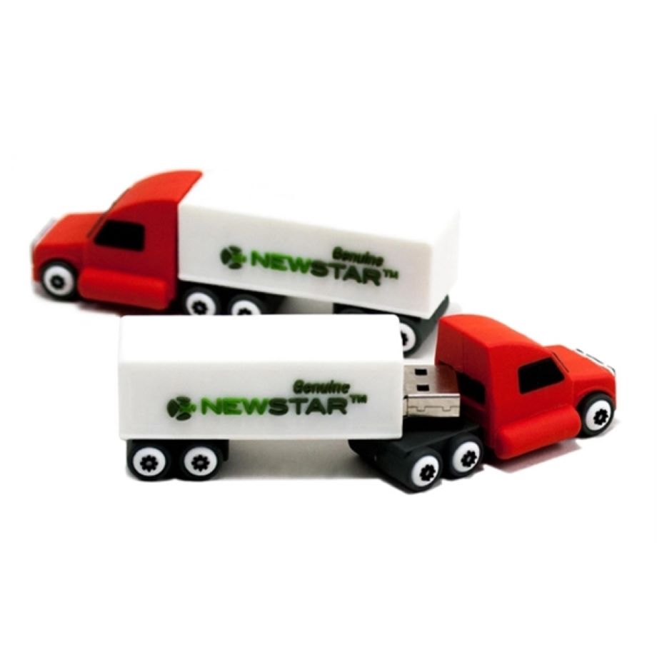 Custom 3D PVC USB Flash Drive - Truck Shaped 2