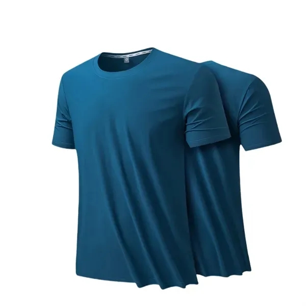 Silk Ice Round Neck T-Shirt - Moisture-Wicking Top 6