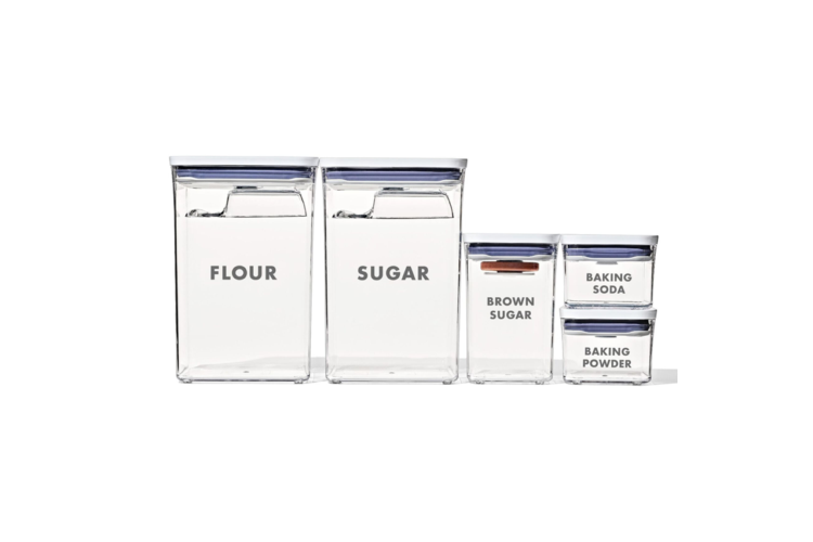 OXO Good Grips 8-Piece Prelabeled Baking POP Container Set 1