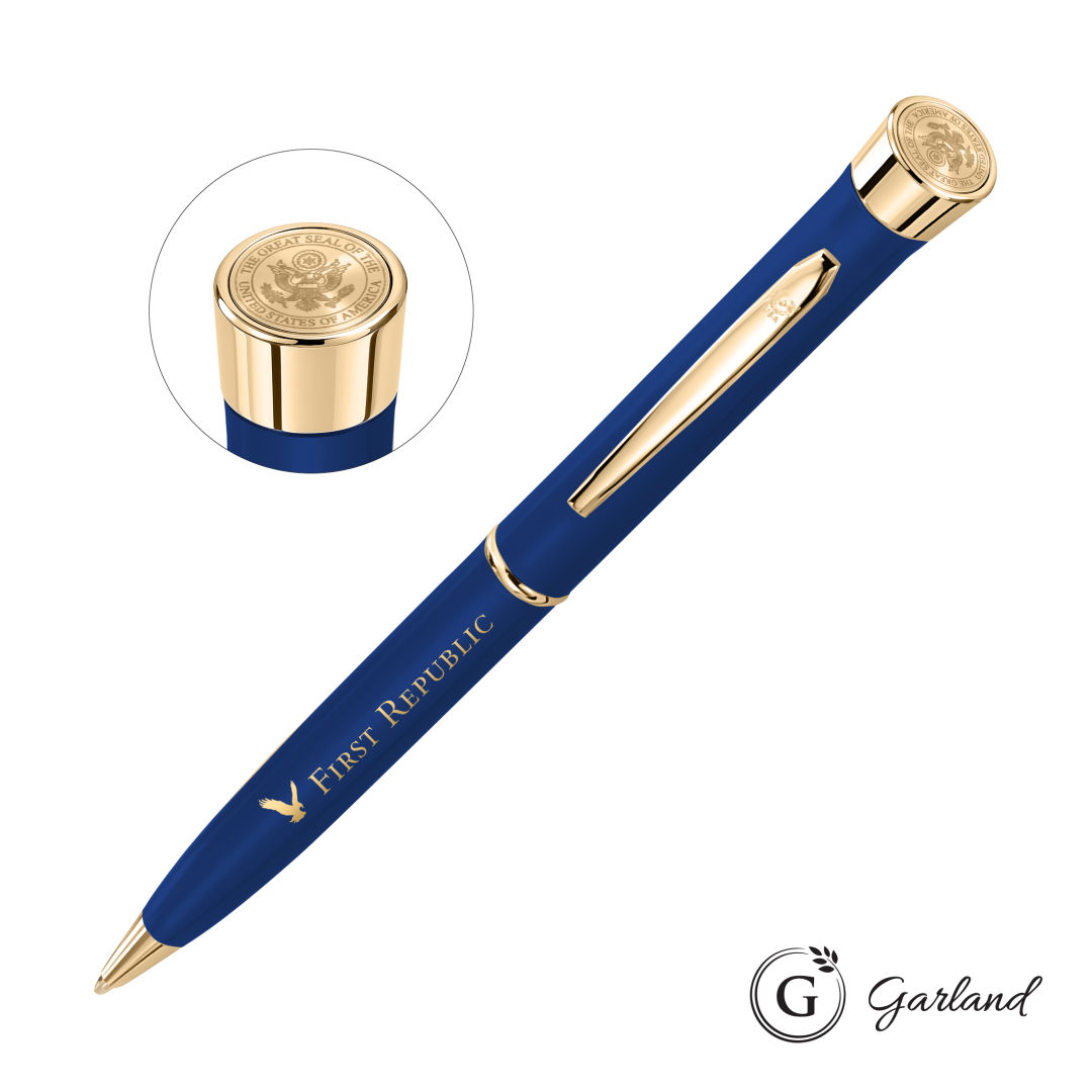 Garland® Color Matte Custom Emblem Twist Pen - Gold 11