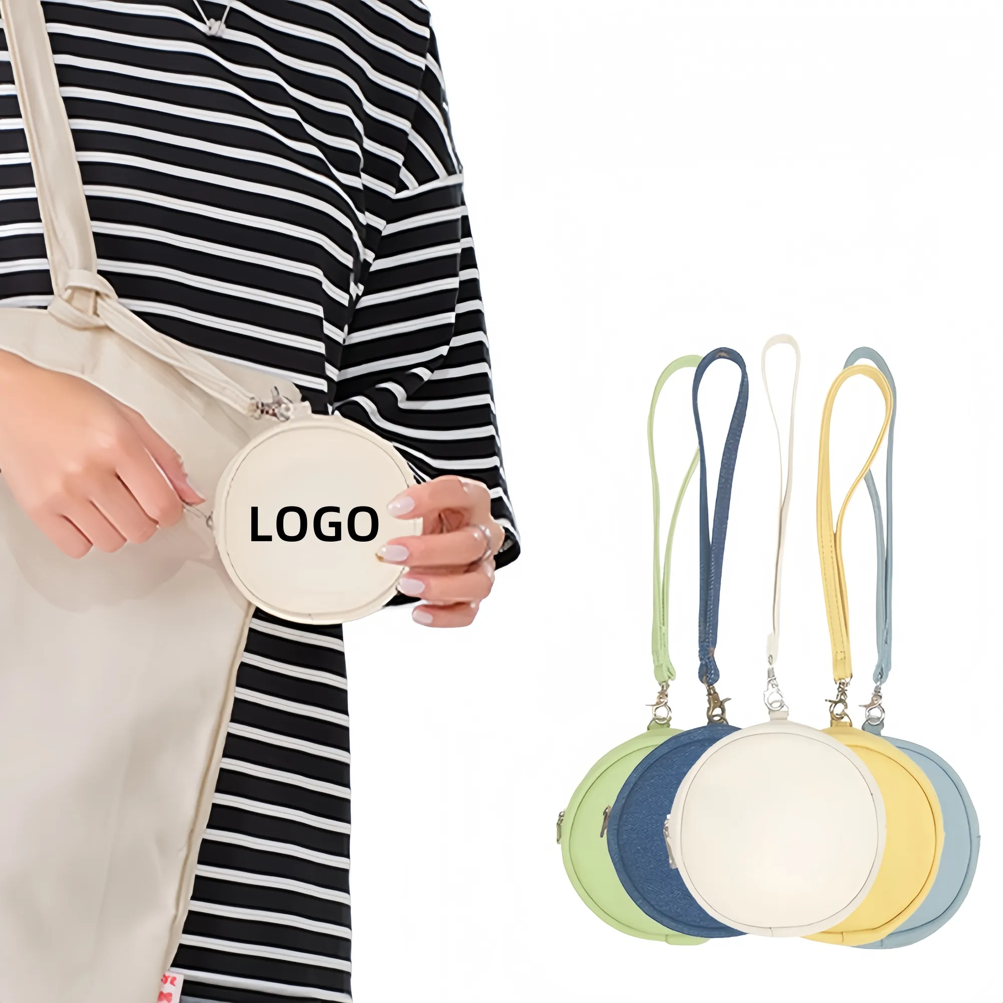 Round Cake Creative Canvas Wallet 2