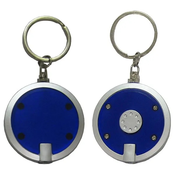 Round LED Light with Key Ring - Full Color Print 2