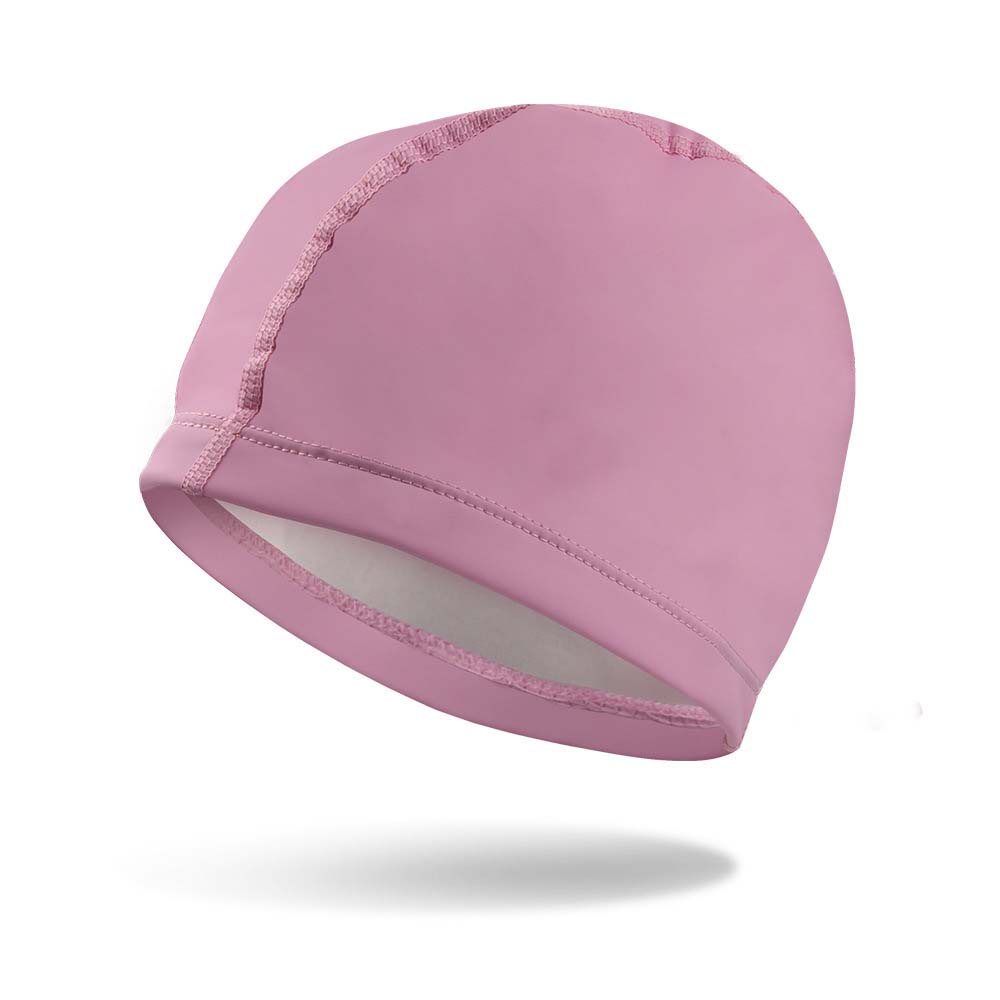PU Waterproof Fabric Swimming Cap Elasticity Bathing Cap 4