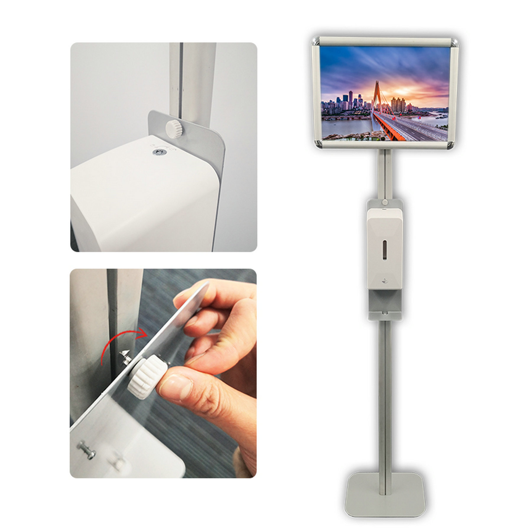 Automatic Hand Sanitizer Dispenser Stands Station 1