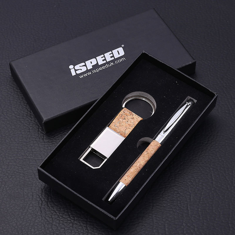 2-piece Office Gift Set Metal Ball Pen and Key Chain 7