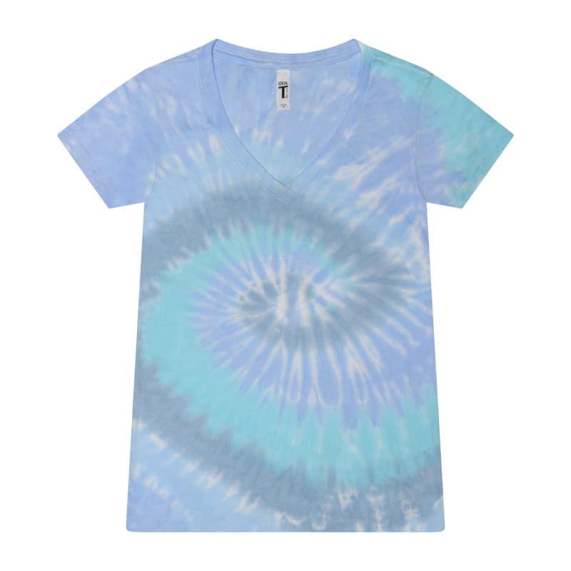 Tie-Dye Ladies' V-Neck T-Shirt 13
