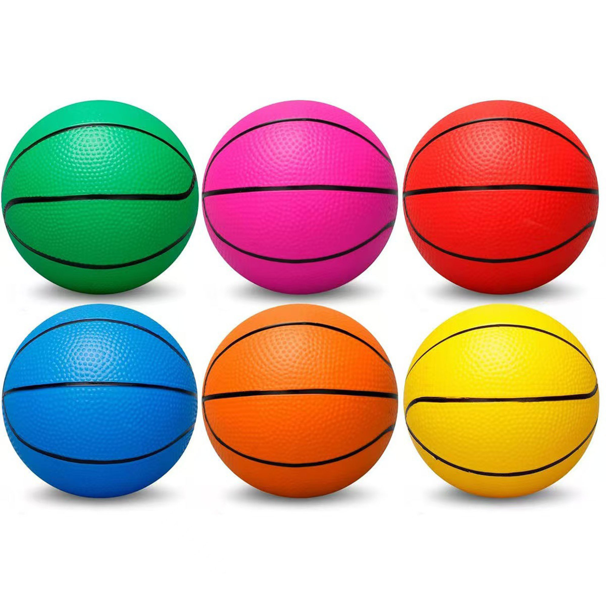 Bright 7" Kids Play PVC Basketball 3
