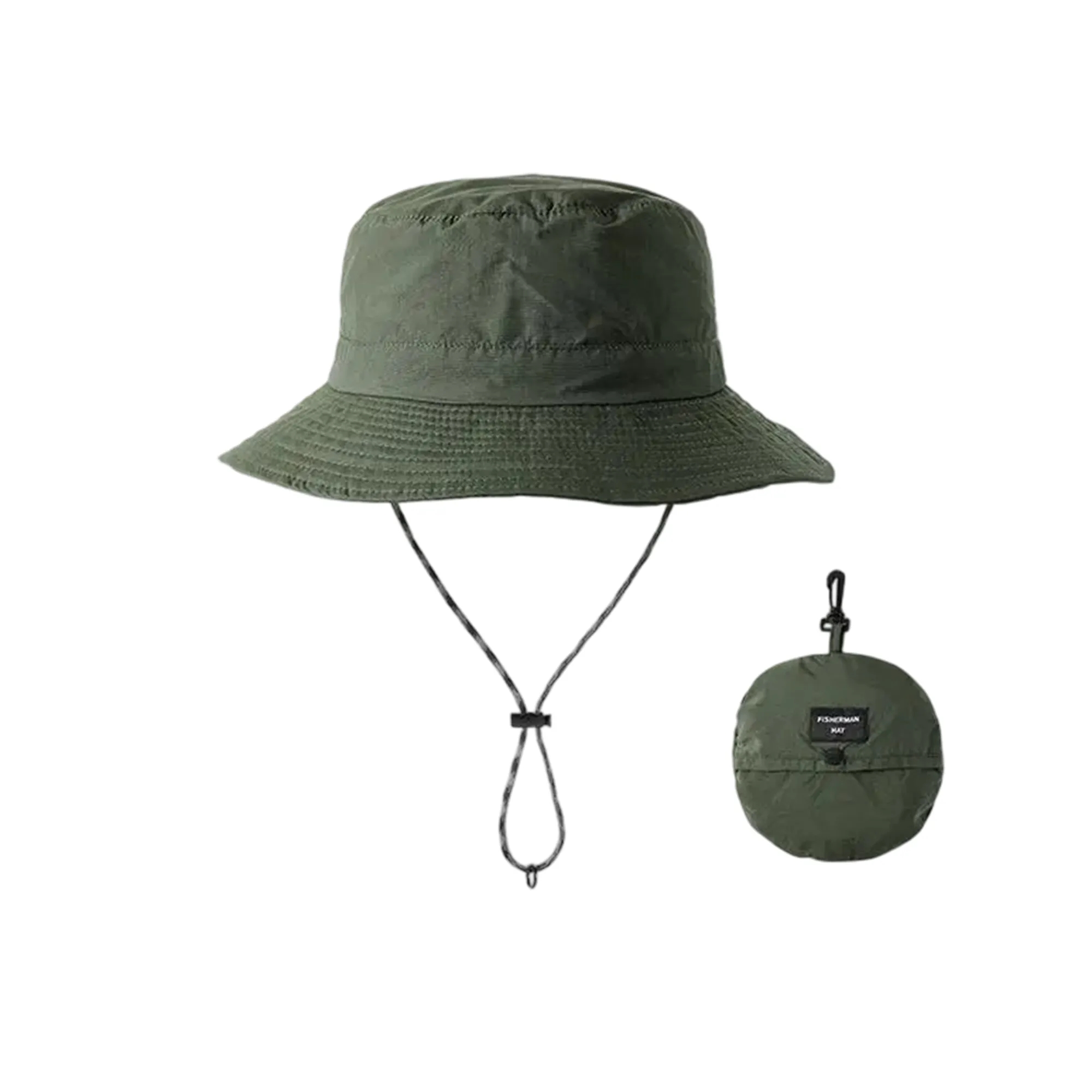 Waterproof Polyester Bucket Hat with Long Brim 3