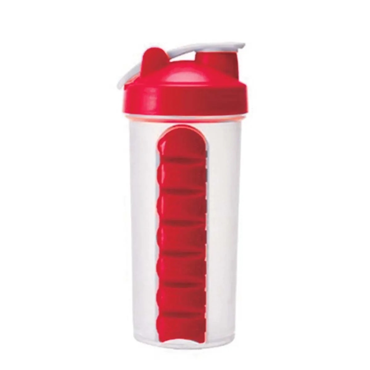 2-in-1 Personal Pill Organizers Shaker Bottle 24 oz. 3