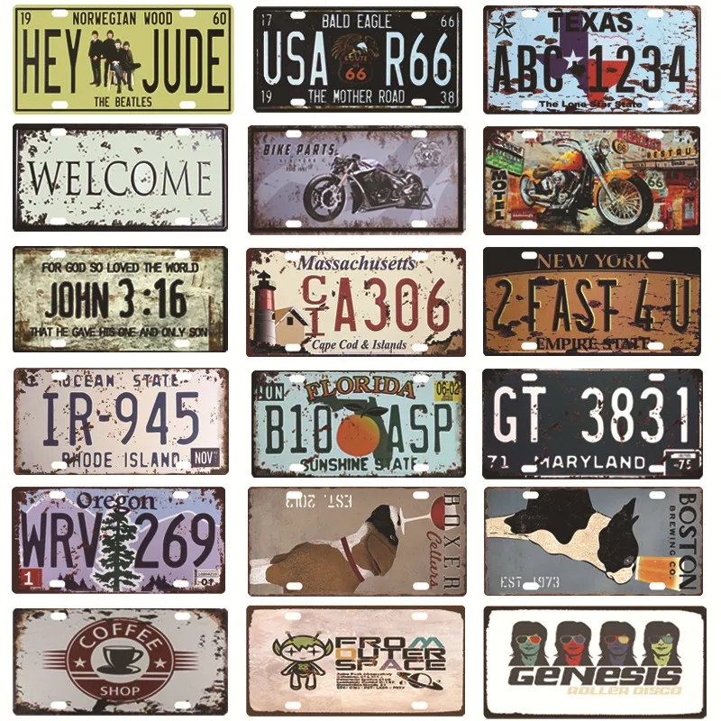 6"x12" Custom Embossed Metal Auto License Plate 3