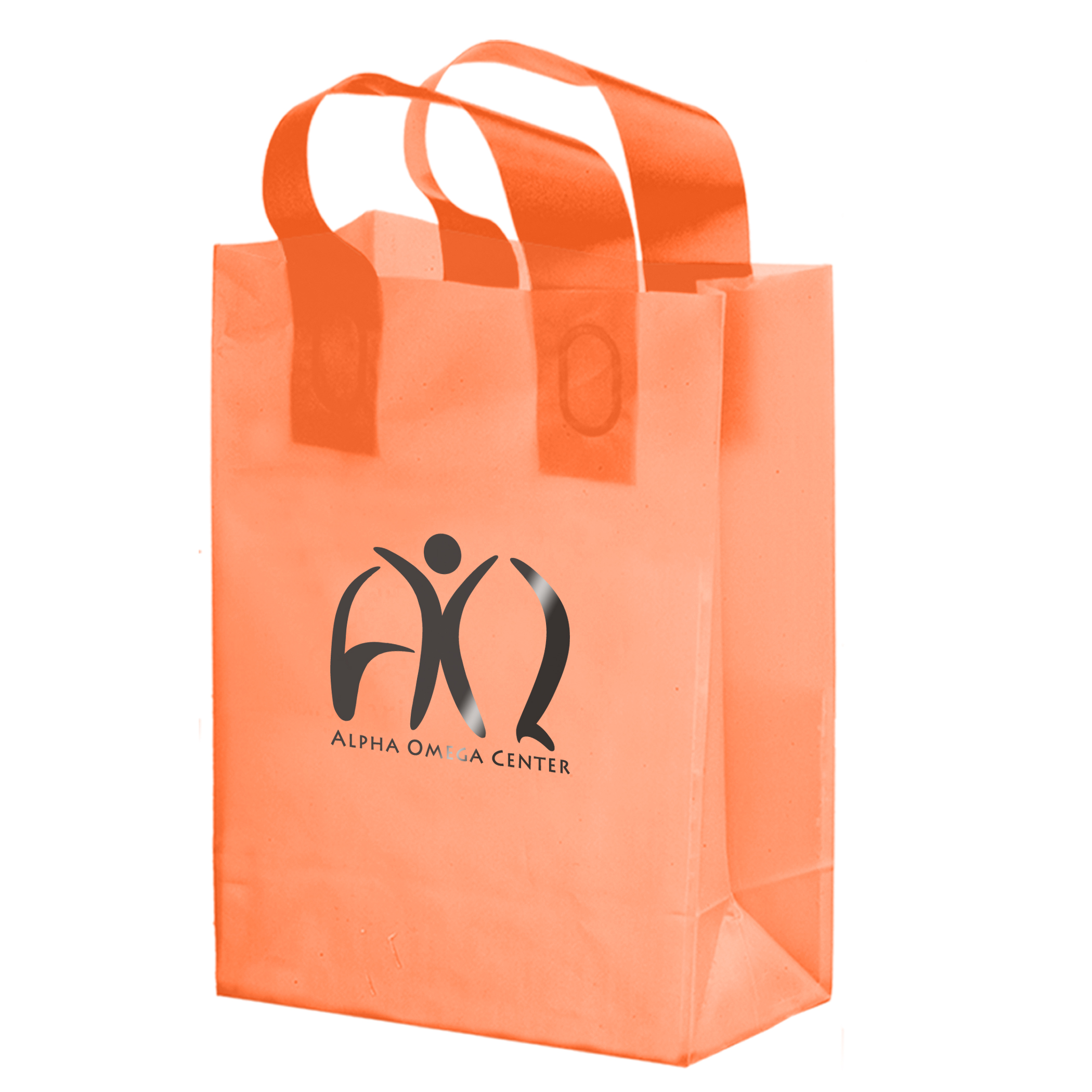 Color HDPE Frosted Soft Loop Shopper 8