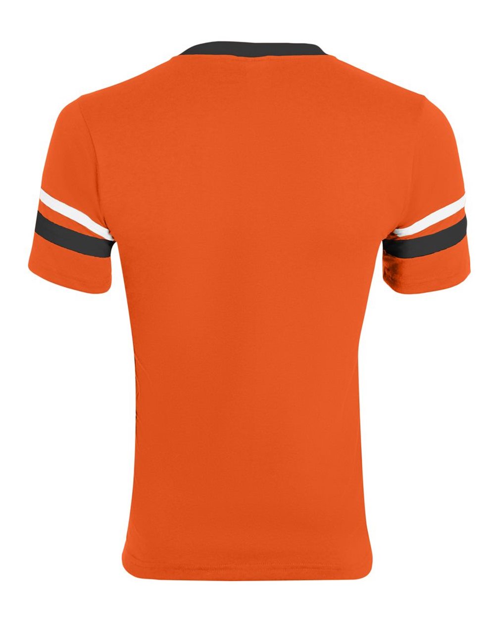 V-Neck Jersey with Striped Sleeves - 360 124