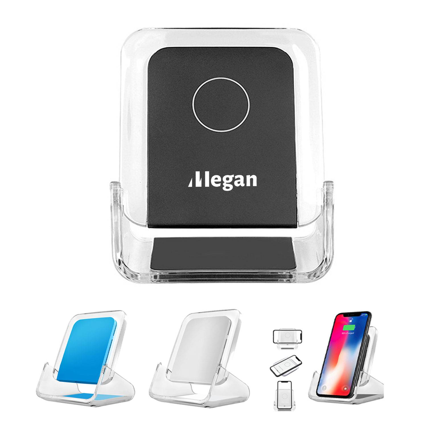 Crystal Phone Holder Three In One Wireless Fast Charging 1