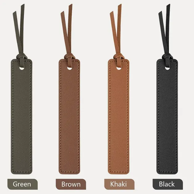 Rectangular Leather Bookmark 2