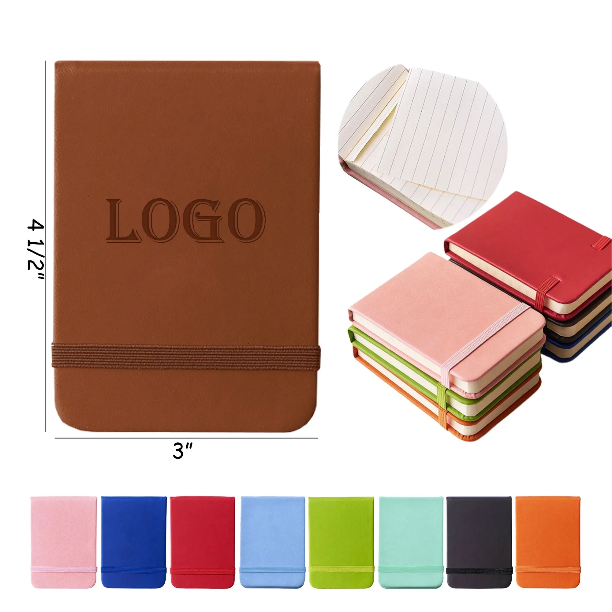 Leather Cover Pocket Notebook 5