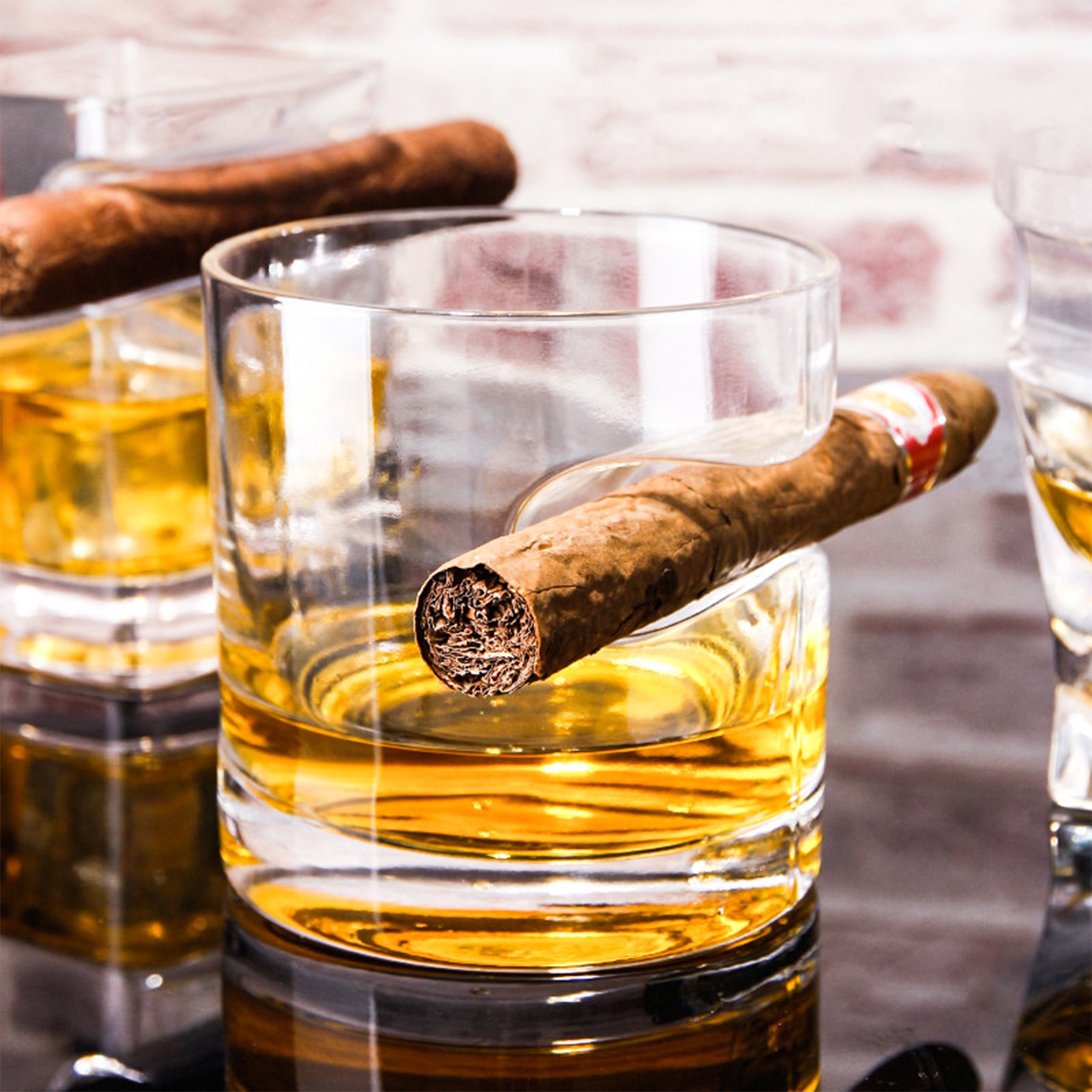 380Ml Round Cigar Whiskey Glass Cup 2