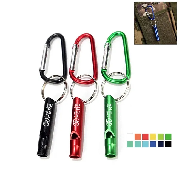 Whistle With Carabiner Keychains 1