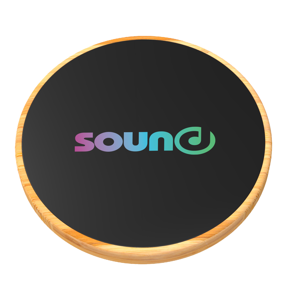 SCX Innovative Design™ Full-Color Bamboo 15W Wireless Charger 14