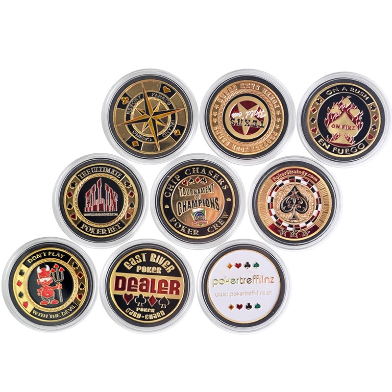 Round Metal Casino Chip Challenge Coin 1