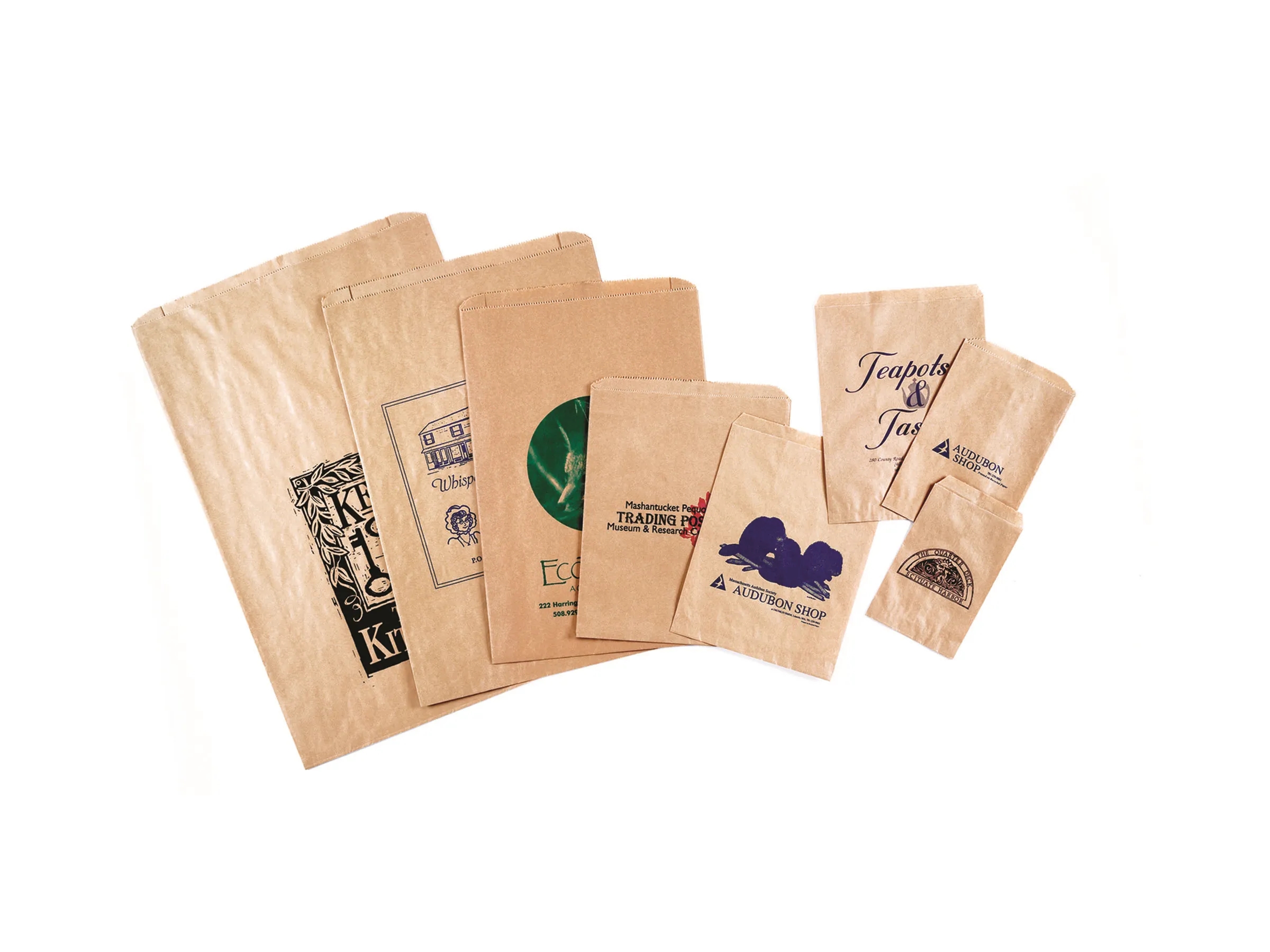 Natural Kraft Merchandise Bags - Ink Imprinted
