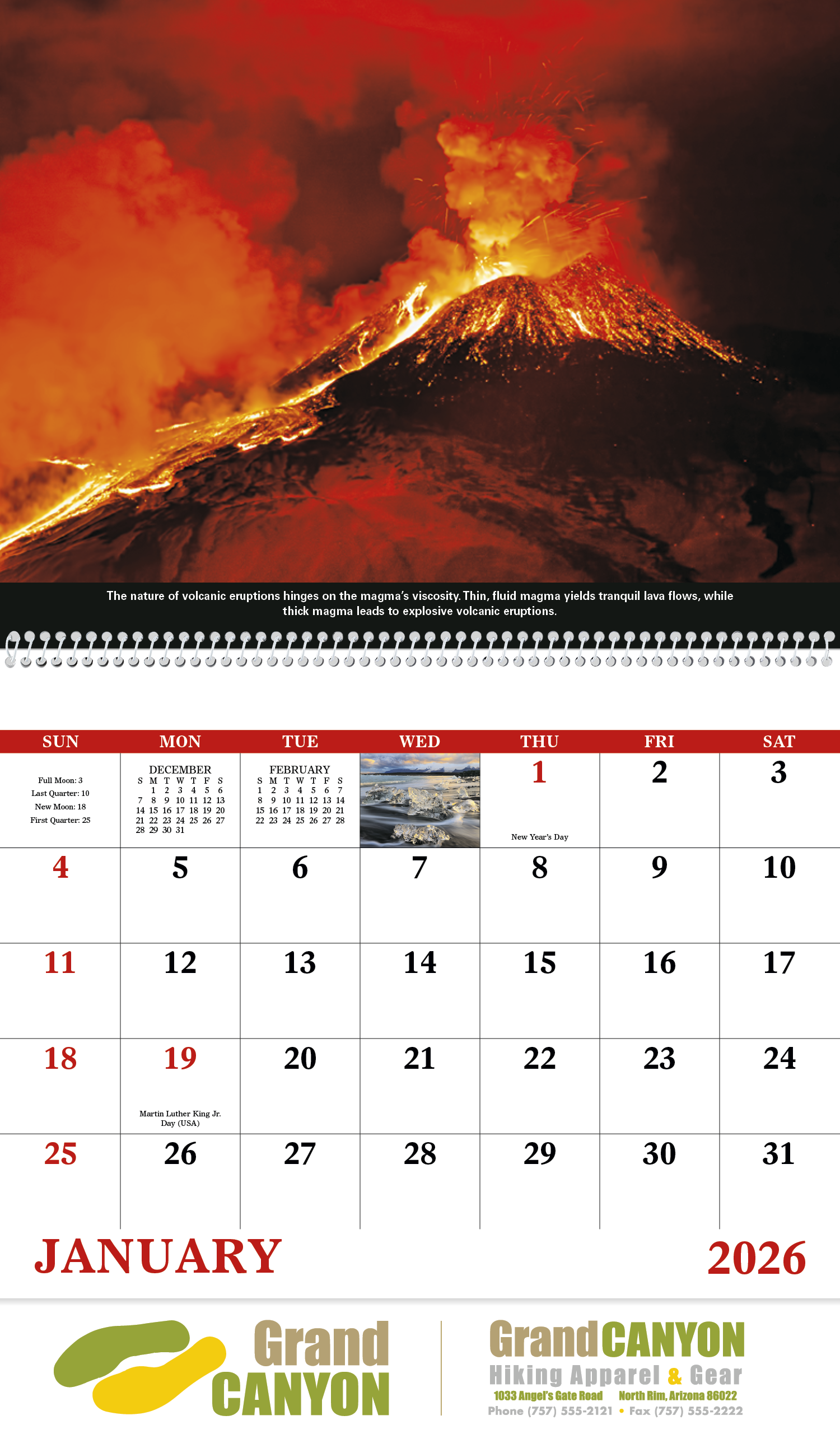 Good Value™ The Power of Nature - Spiral Calendar 14
