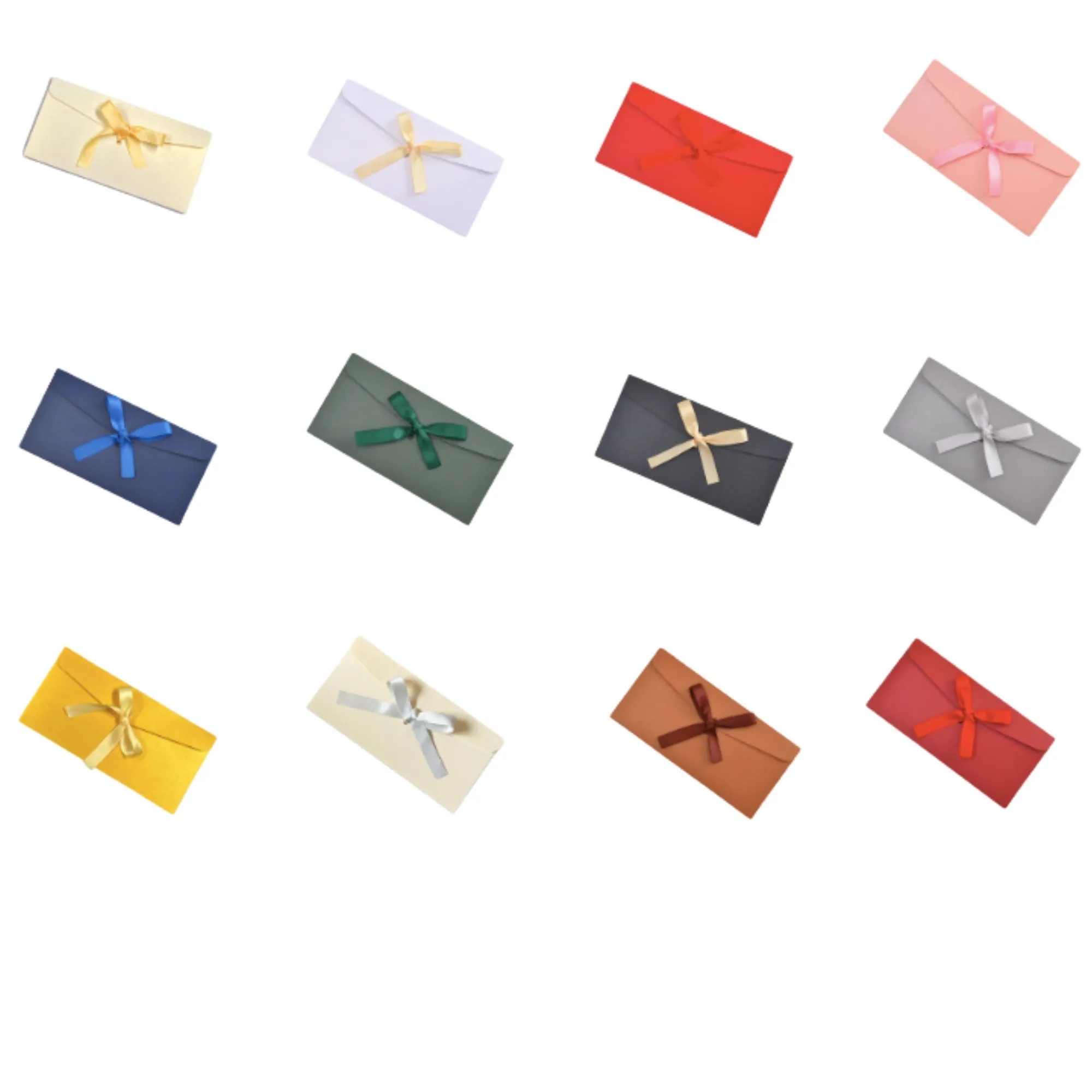 Business Envelope Gift Card Letter Folder With Ribbon 4