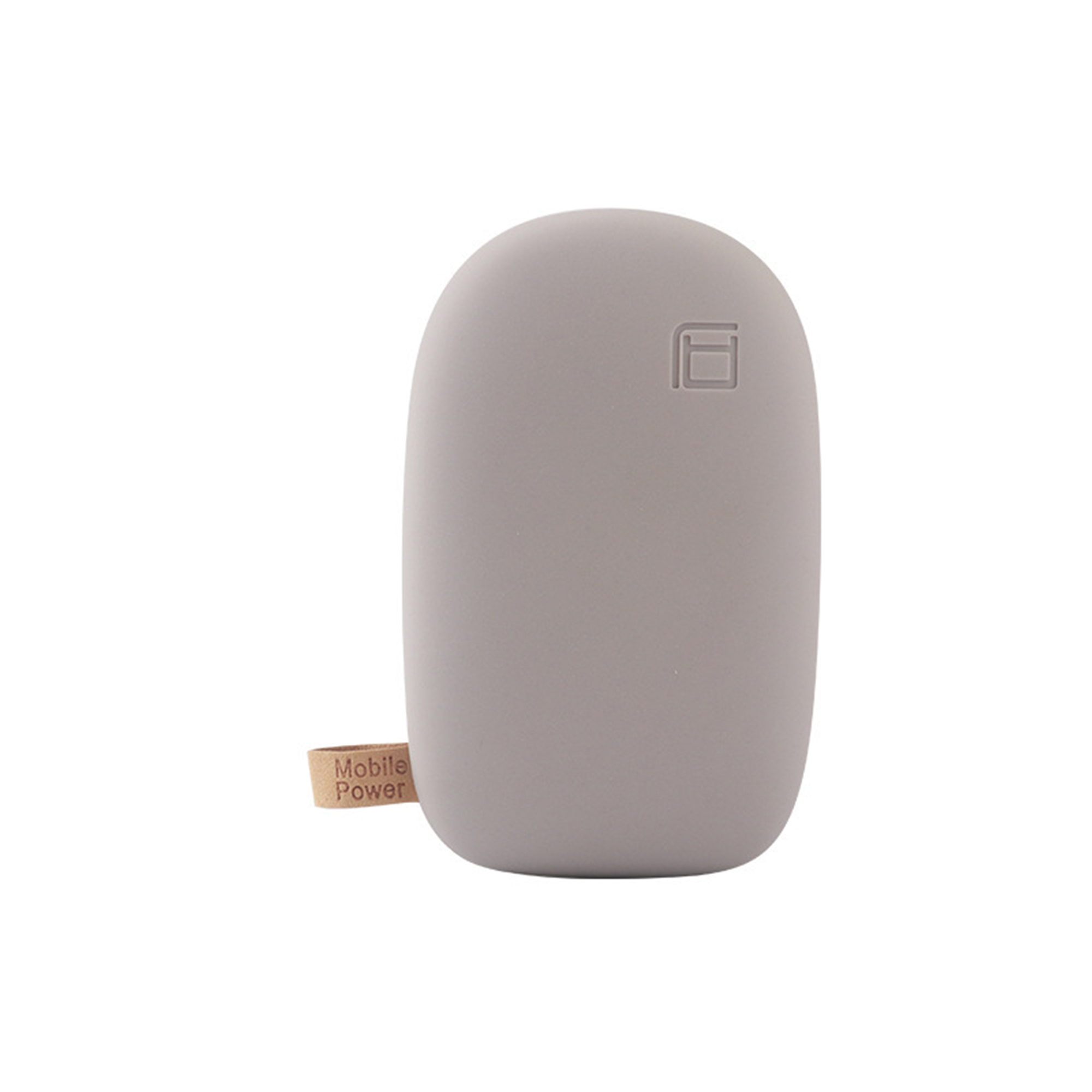 Pebble Shape Mobile Power Bank 5000 Milliamp Hour Dual Output 5.4" X 3.2" X 2.5" 2