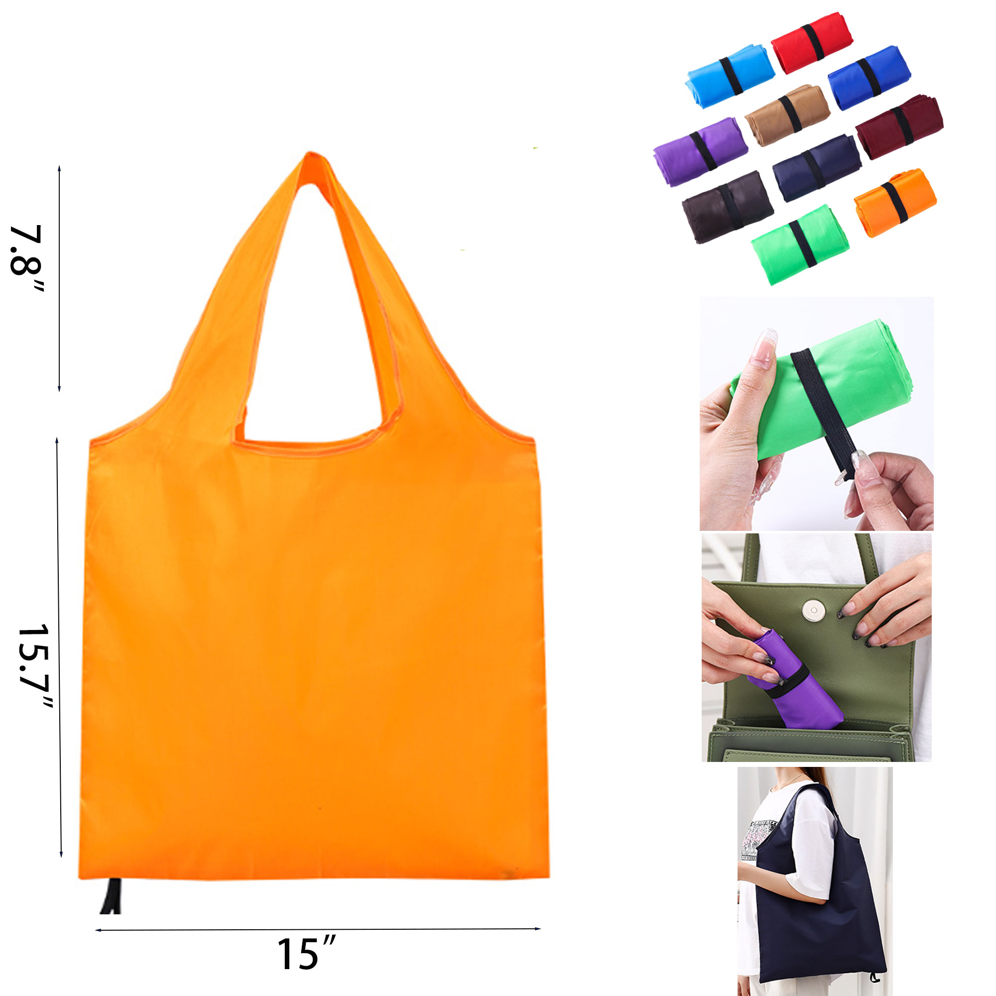 Reusable Folding Shopping Tote Bag 2