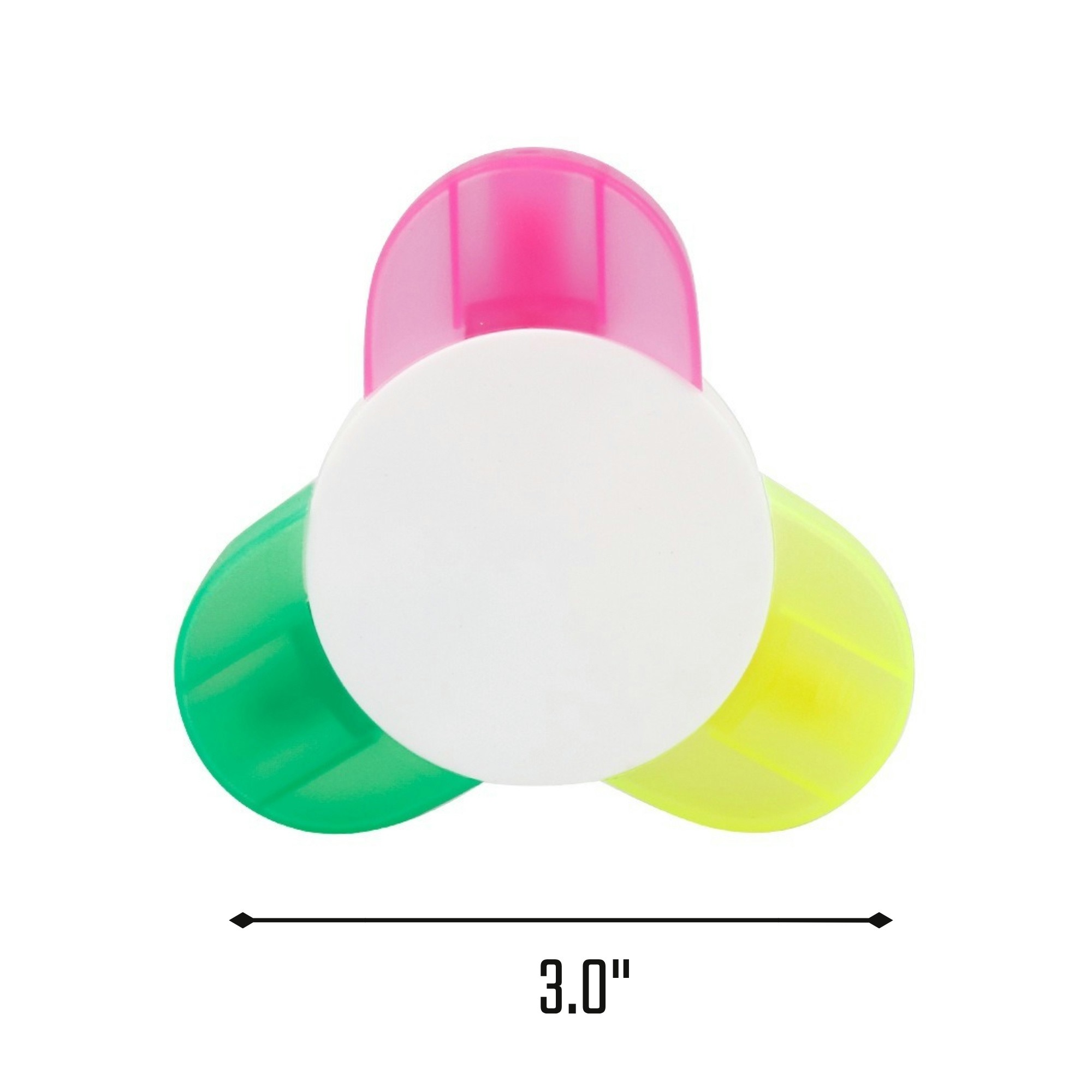 Three Color Petal Shaped Highlighters 3
