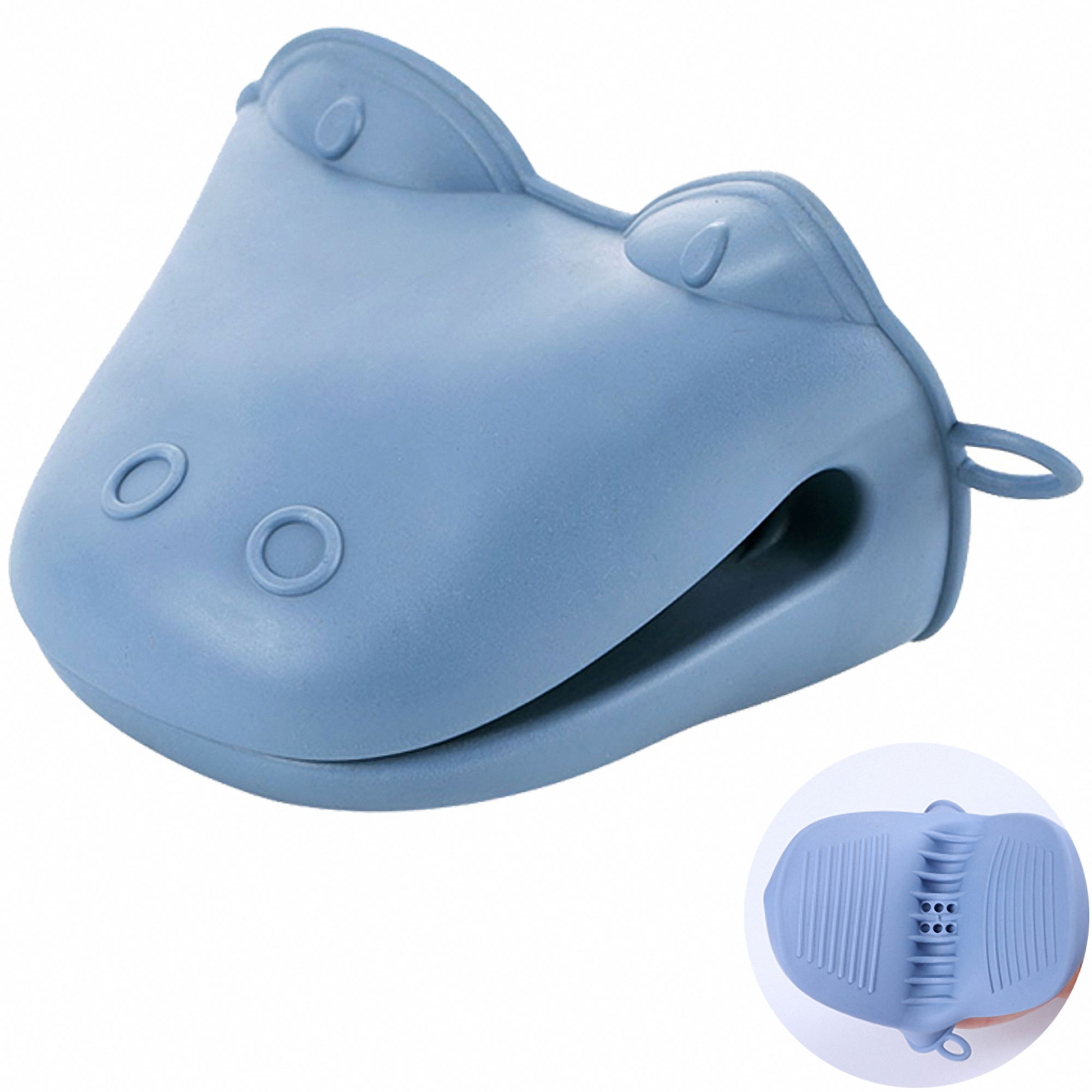 Hippo Silicone Oven Mitt Clip 3
