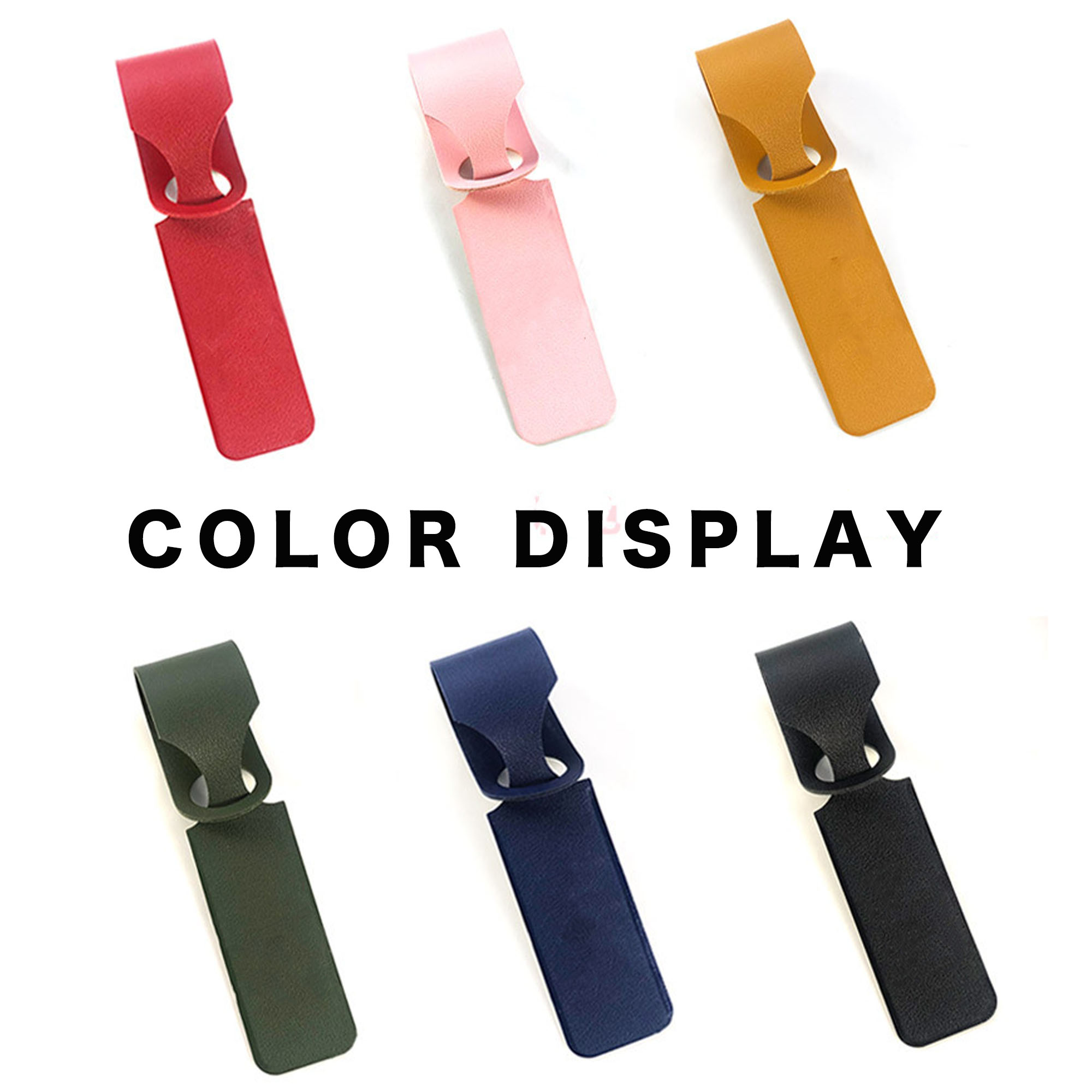 Leather Hanging Luggage Tag 4