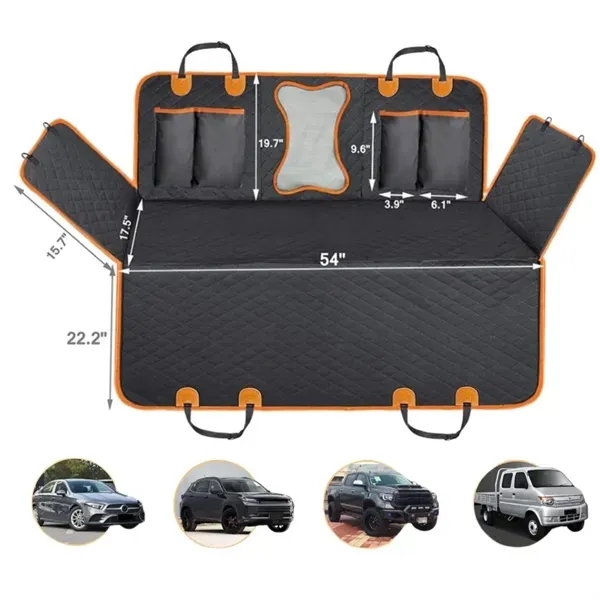 Pet Car Seat Protector with Scratch-Resistant Nonslip Cover 4