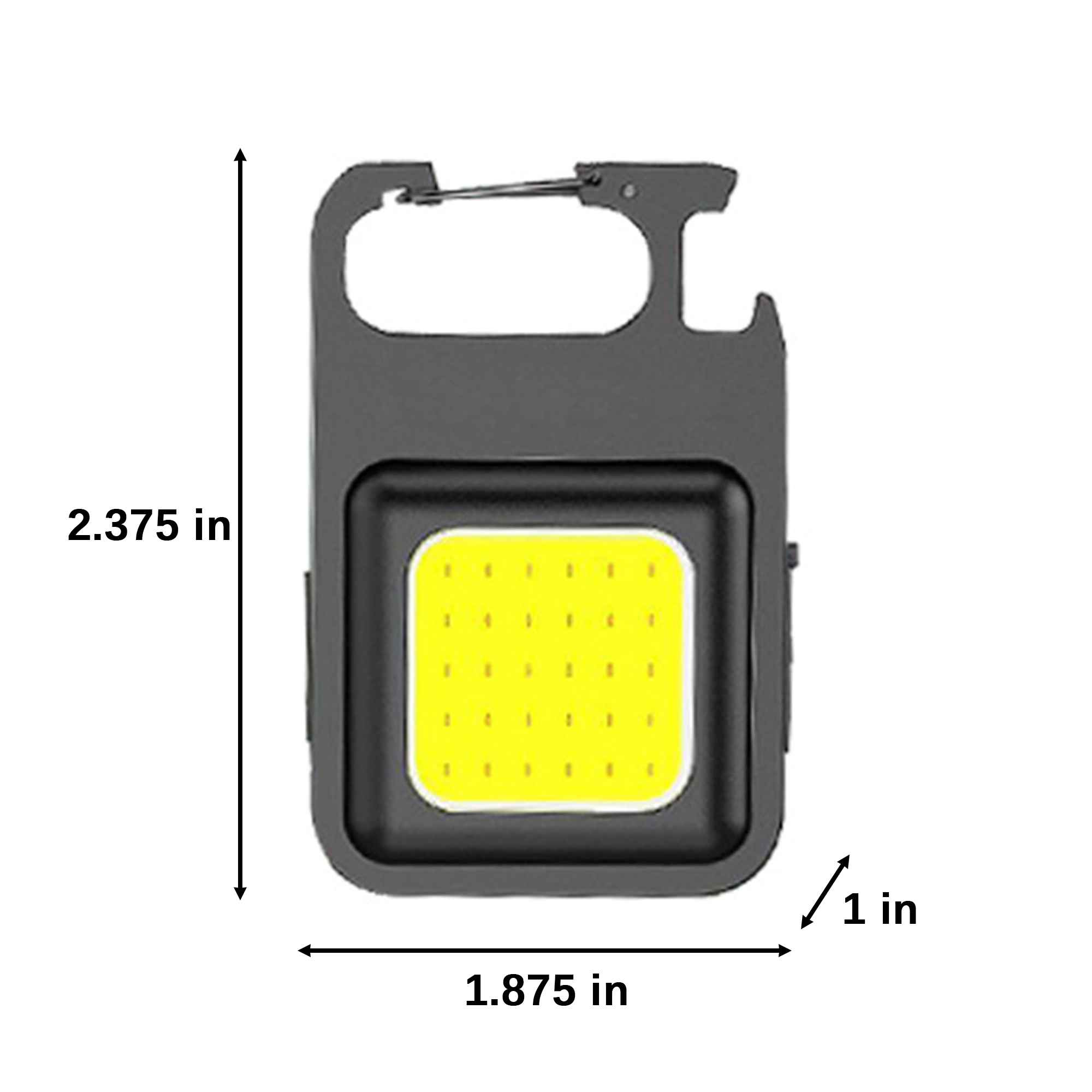Compact Cob Work Light Magnetic Base 2.38" x 1.88" x 1" 3