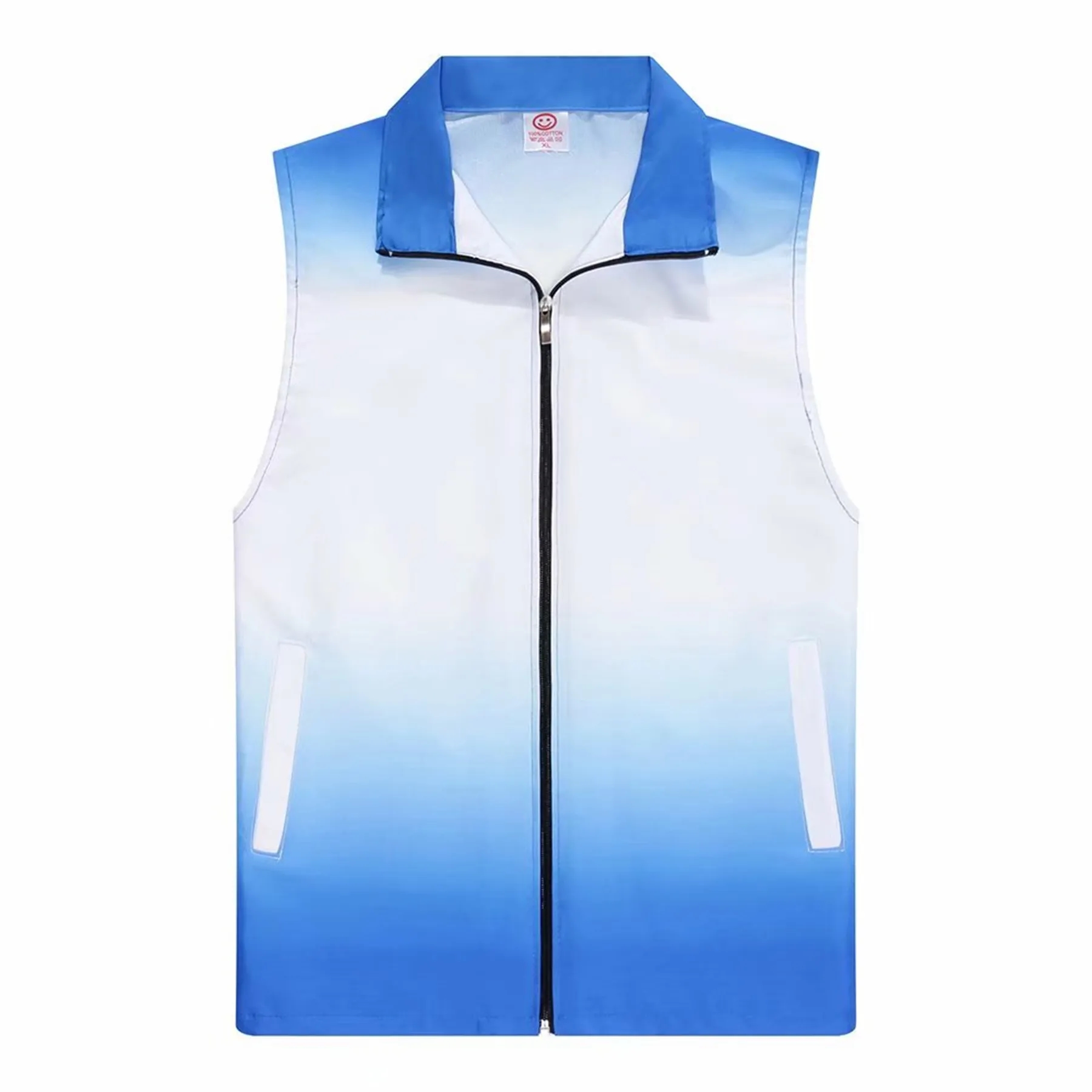 Spot Gradient Windbreaker Vest Jacket---1 color 2 sides 2 l 9