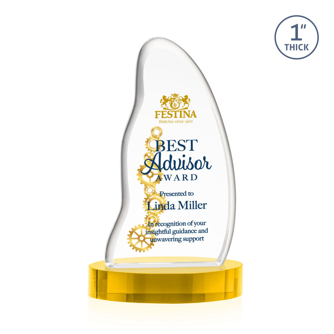 Beauford VividPrint™ Award on Base - Gold 7